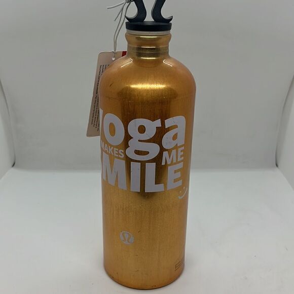 New Lululemon SIGG 1 Litre Gold Water Bottle - Picture 2 of 7